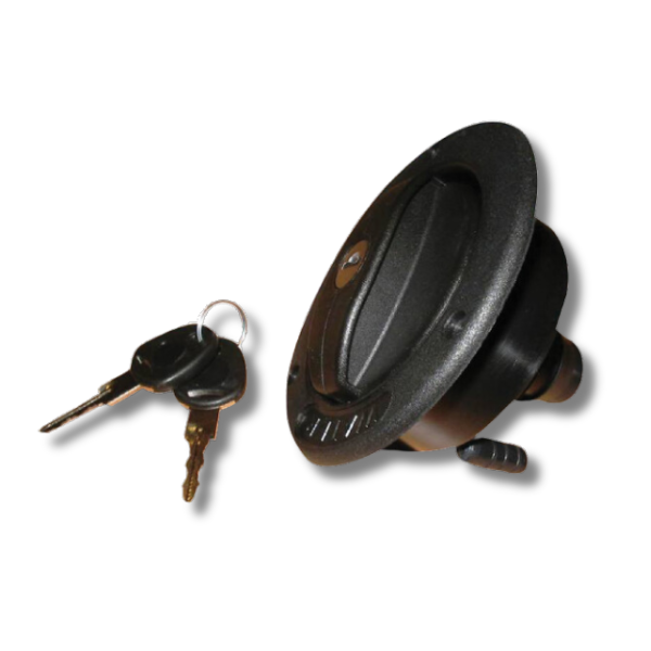 Lockable Water Filler Black For Caravan & RVs-Off Grid Living Supplies Australia