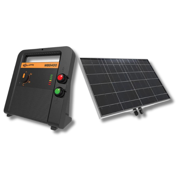 MBS400 Multi-Capable Electric Fence Energiser with 40W Solar Kit up to 30km - Gallagher-Off Grid Living Supplies Australia