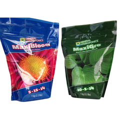 Maxi Grow, Maxi Bloom and KoolBloom Dry 3x1kg Powder Set - General Hydroponics-Off Grid Living Supplies