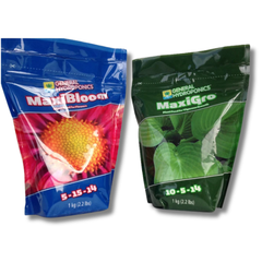 Maxi Grow and Maxi Bloom 1kg Powder Nutrient Duo 2 Set - General Hydroponics-Off Grid Living Supplies