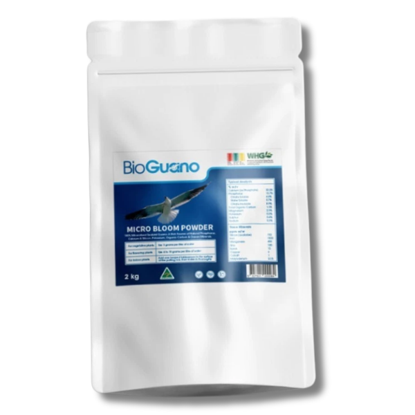 Micro Bloom Powder 2kg Organic Plant Booster - BioGuano-Off Grid Living Supplies