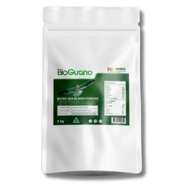 Micro Sea Bloom Powder 2kg Organic Plant Booster - BioGuano-Off Grid Living Supplies