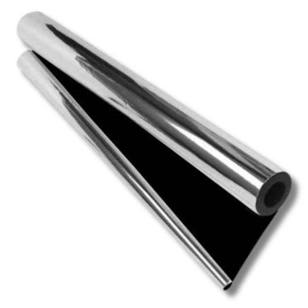 Mylar Hydro Film 1.22x7.5m Black Poly Back 110 Micron-Off Grid Living Supplies