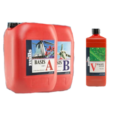 Nutrient Basis A&B 1L / 5L with Vitalize Silicon Additive - Mills-Off Grid Living Supplies