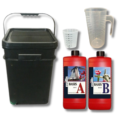 Nutrient Basis A&B 2x1L Mixing Kit 21L Bucket 2L Measuring Jug - Mills-Off Grid Living Supplies