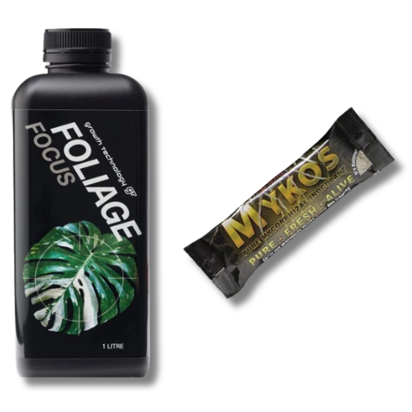 Organic Fungi Root Enhancer 100g with Foliage Focus Nutrient 1L - Xtreme Mykos-Off Grid Living Supplies