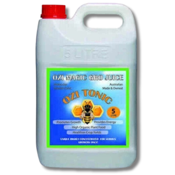 Organic Grow Juice Nutrient 5L - Ozi Tonic-Off Grid Living Supplies