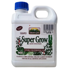 Organic Guano Super Grow & Super Bloom Nutrient 1L for Hydroponics-Off Grid Living Supplies
