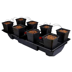 Origin XL Wide 8 Pot Drip Irrigation System with 18L or 25L Pots (190cm x 90cm)-Off Grid Living Supplies