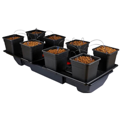 Origin XL Wide 8 Pot Drip Irrigation System with 18L or 25L Pots (190cm x 90cm)-Off Grid Living Supplies
