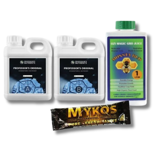 Original A&B 1L with Monsta Bud & Mykos Mycorrhizal - Professor's Nutrients-Off Grid Living Supplies