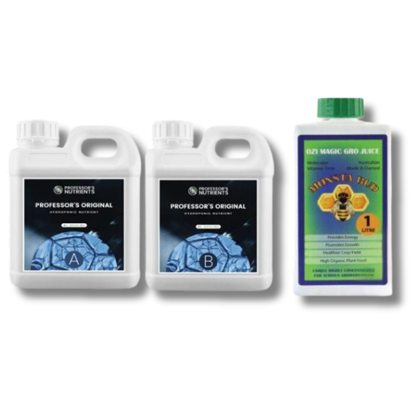 Original A&B Plus Monsta Bud 1L Kit - Professor's Nutrients-Off Grid Living Supplies