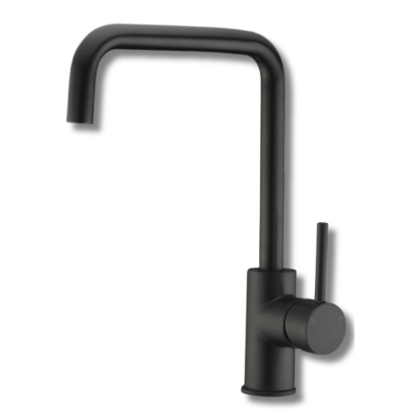 Otus High Rise Sink Mixer Black For Caravan & RVs-Off Grid Living Supplies Australia
