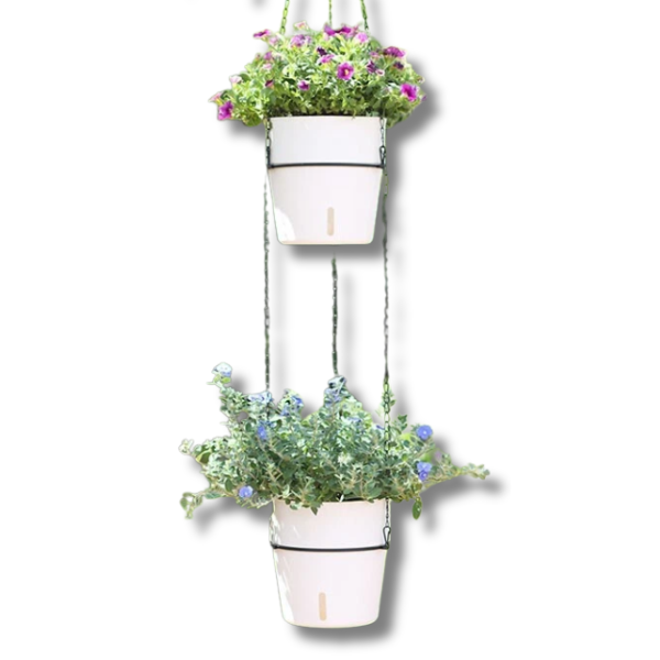Plastic Vegetable and Flower Self-Watering Pots for Indoor or Outdoor A605-Off Grid Living Supplies