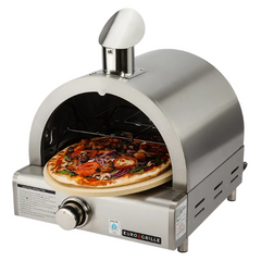 Portable LPG Gas Benchtop Stainless Steel Pizza Oven for Camping-Off Grid Living Supplies Australia