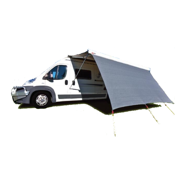 Privacy Awning 6ft Drop & 9ft Width Grey For Caravan & RVs-Off Grid Living Supplies Australia