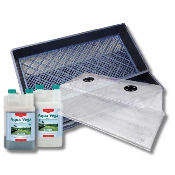 Propagation Dome with Mesh Tray and Nutrient Set - Canna Aqua Vega-Off Grid Living Supplies