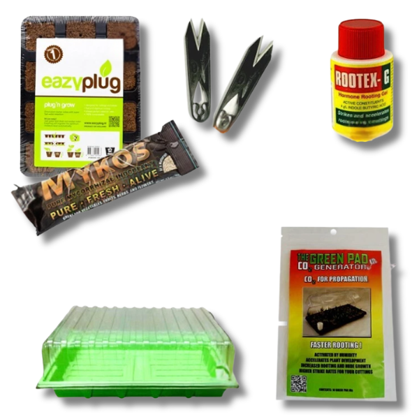 Propagation Root Kit with Seeding Tray, Mykos Powder, CO2 Pad and Rootex Gel - Eazy Plug-Off Grid Living Supplies