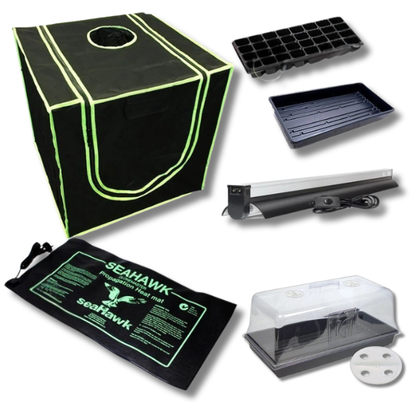 Propagation Tent Grow Box with T5 Light and Heat Mat Kit - Harvemax-Off Grid Living Supplies