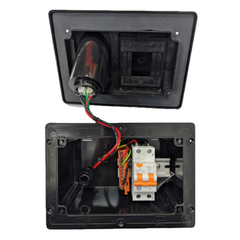 RCD / Inlet Enclosure With 2.5mm TPS Flex Black-Off Grid Living Supplies Australia