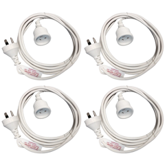 Reflector Extension Leads and Ballast Cable with Earth Pin for Grow Lights-Off Grid Living Supplies