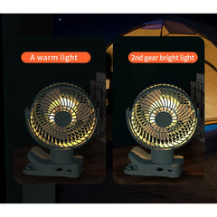 Remote Control USB Portable Caravan / RV Fan With LED Light Black-Off Grid Living Supplies Australia