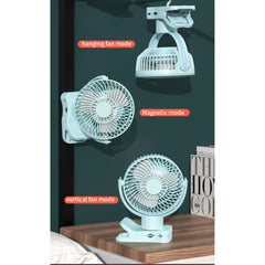 Remote Control USB Portable Caravan / RV Fan With LED Light White-Off Grid Living Supplies Australia