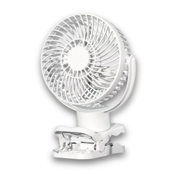 Remote Control USB Portable Caravan / RV Fan With LED Light White-Off Grid Living Supplies Australia