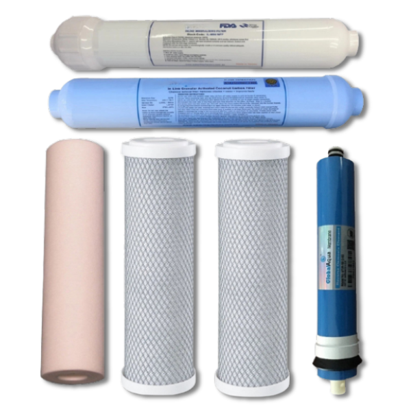 Reverse Osmosis Replacement Water Filters with 50G RO Membrane for RON 5 / 6 / 7 Stage Systems-Off Grid Living Supplies Australia