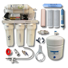 Reverse Osmosis Water Filter Purifier with Pump & 75GPD RO Membrane-Off Grid Living Supplies Australia