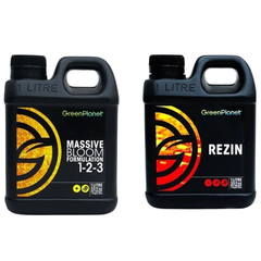 Rezin and Massive Bloom 2x1L Mixing Kit with 21L Bucket and 2L Jug - GreenPlanet-Off Grid Living Supplies