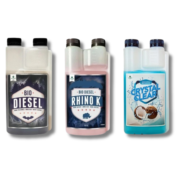 Rhino K 1L with Bio Diesel 1L & Crystal Clear 1L Organic Additive Set - Sensi Pro-Off Grid Living Supplies