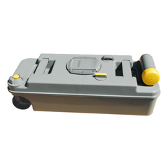 Right Hand Waste Holding Wheels Tank For Caravan & RVs-Off Grid Living Supplies Australia