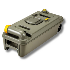 Right Hand Waste Holding Wheels Tank For Caravan & RVs-Off Grid Living Supplies Australia