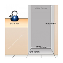 Right Hinge Caravan Fridge 175L For Caravan & RVs-Off Grid Living Supplies Australia