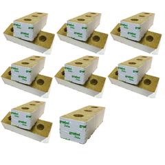 Rockwool Grow Blocks 100x100mm with Hole 6 / 10 / 15 / 20 Pack Options - Grodan-Off Grid Living Supplies
