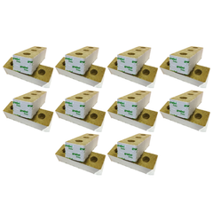 Rockwool Grow Blocks 100x100mm with Hole 6 / 10 / 15 / 20 Pack Options - Grodan-Off Grid Living Supplies