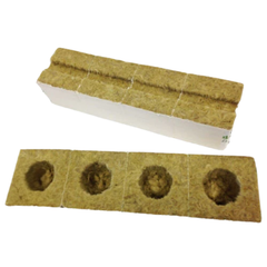 Rockwool Grow Cubes 75x75mm with Hole 75 Units - Grodan-Off Grid Living Supplies