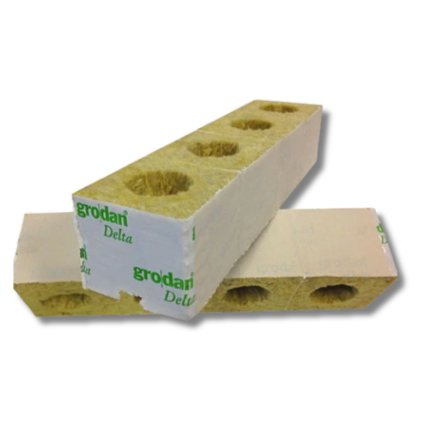 Rockwool Grow Cubes 75x75mm with Hole 75 Units - Grodan-Off Grid Living Supplies