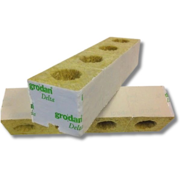 Rockwool Grow Wool 75x75mm with Hole 125 / 150 Pack - Grodan-Off Grid Living Supplies
