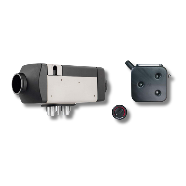 Rotary Control Diesel Heater Kit & 12L Hose Coupli Fuel Tank-Off Grid Living Supplies Australia