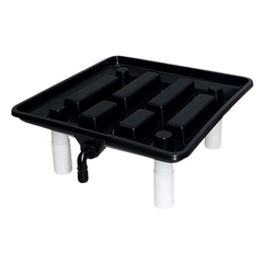 Run Off Tray 15" / 22" Hydroponic System with PVC Slip Tee Fitting-Off Grid Living Supplies