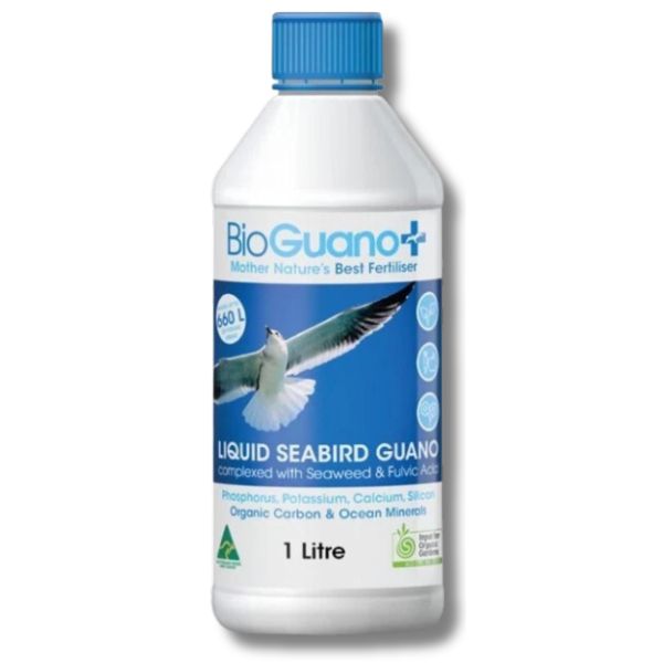 Seabird Guano Liquid Nutrient 1L Highly Soluble - BioGuano-Off Grid Living Supplies
