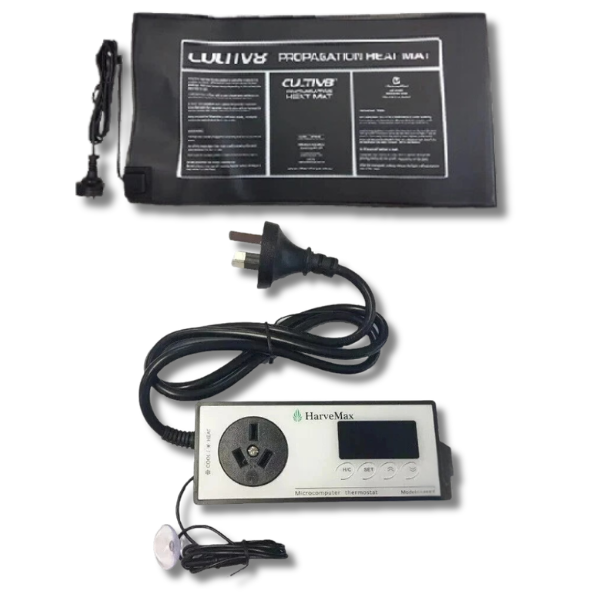 Seedling & Cutting Heat Mat Thermostat Controller Kit for Hydroponics-Off Grid Living Supplies