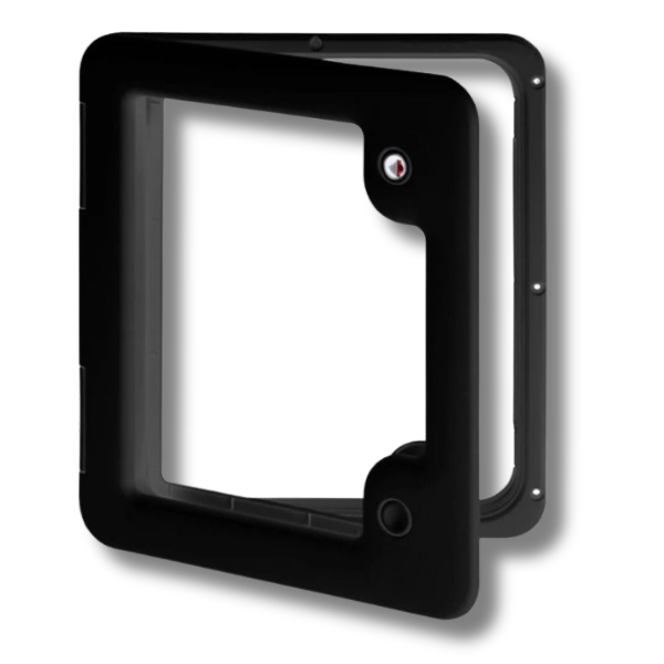 Service Door 3 Black For Cassette Toilet-Off Grid Living Supplies Australia
