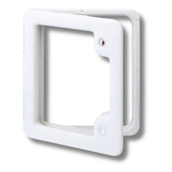 Service Door 3 White For Cassette Toilet-Off Grid Living Supplies Australia