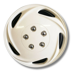 Set Of 4 13 Inch Plastic Wheel Trim White For Caravan & RVs-Off Grid Living Supplies Australia