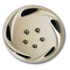 Set Of 4 14 Inch Plastic Wheel Trim Cream For Caravan & RVs-Off Grid Living Supplies Australia