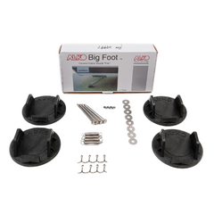 Set Of 4 Jack Steady Feet Down Leg Black For Caravan & RVs-Off Grid Living Supplies Australia