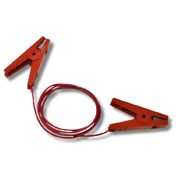 Single Jumper Lead with Alligator Clip for Electric Fence Energiser - Thunderbird-Off Grid Living Supplies Australia